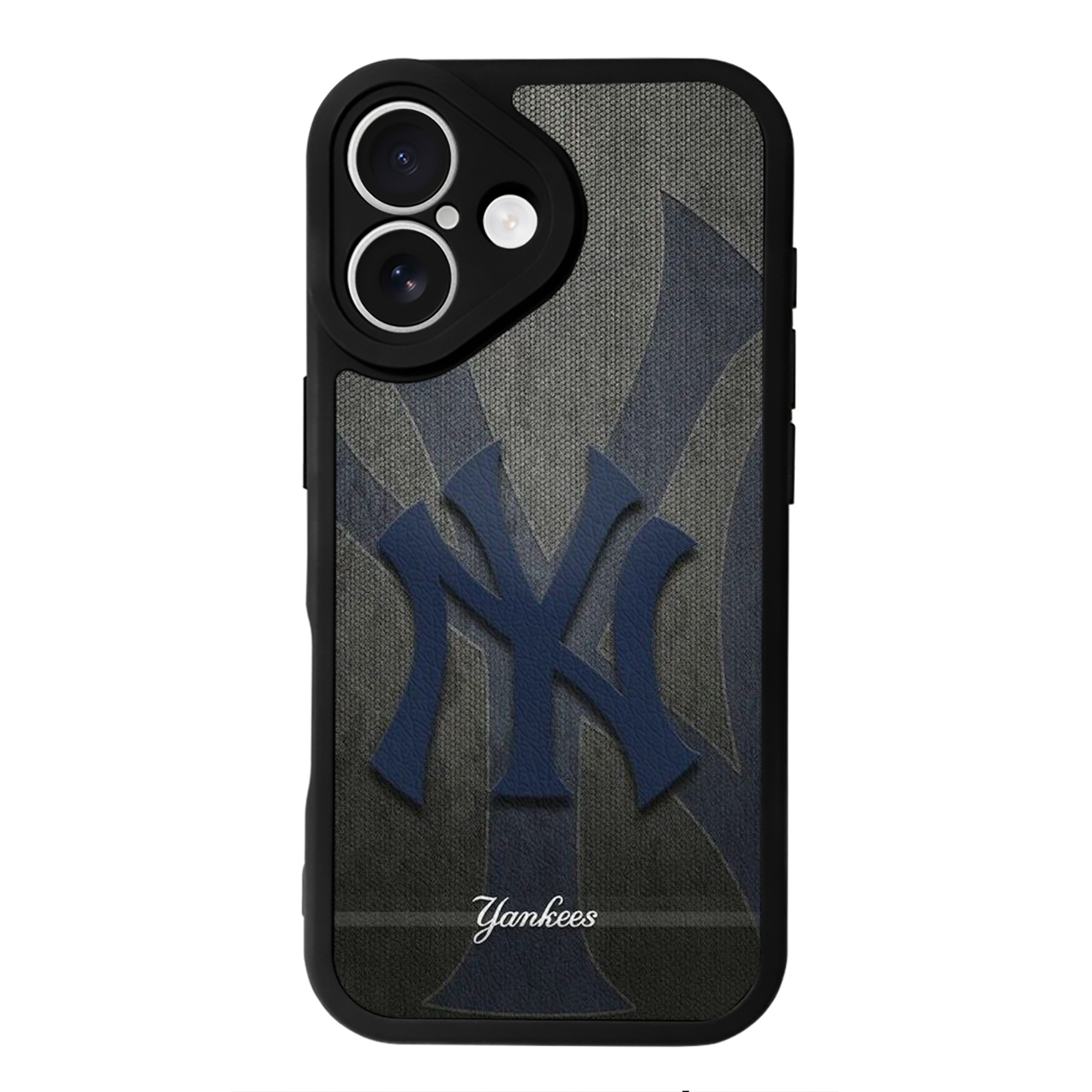 New York Yankees 153 IPhone 16 Silicone Leather Case – UV Print, Lambskin Texture – Perfect Fit, Wireless Charging Compatible, Scratch Resistant, Precise Cutouts – Stylish Protection For IPhone 16